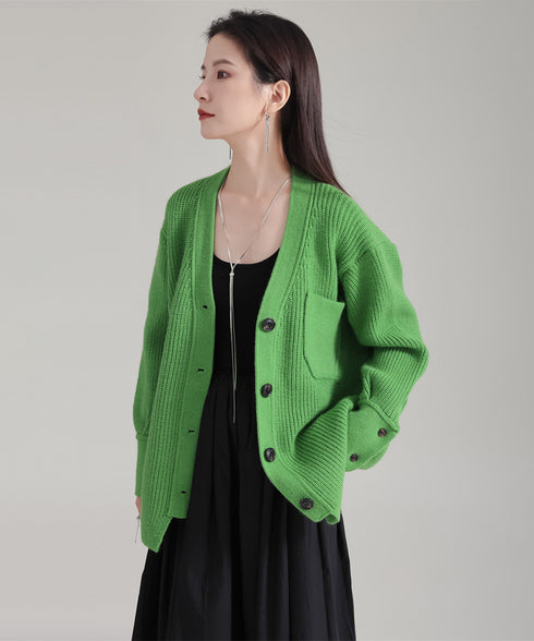 Rib Knit Cardigan